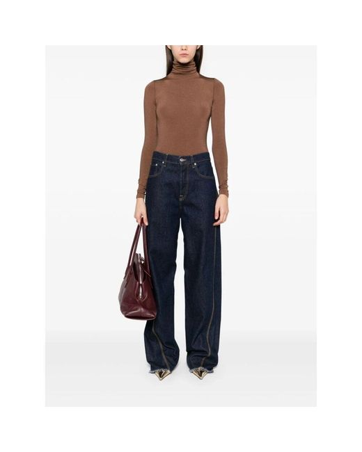 Wolford Brown Braunes Top, Schokoladenbraun