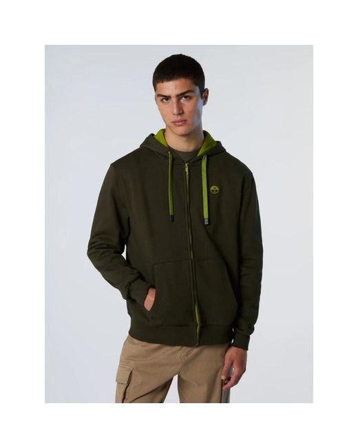 North Sails Full Zip Hoodie in het Green voor heren