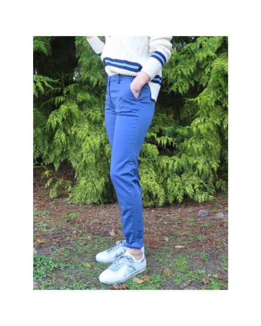 Mason's Blue Slim-Fit Trousers
