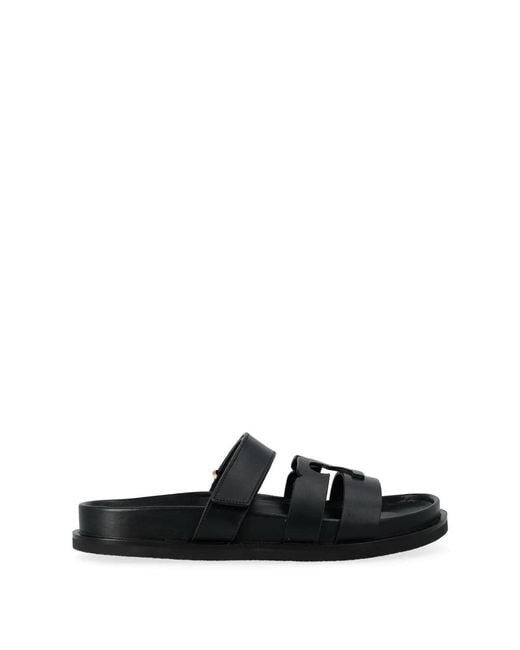 Tory Burch Black Sliders