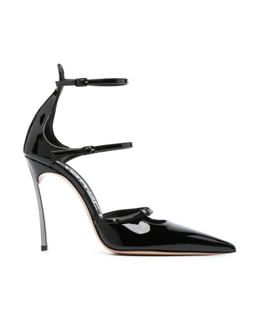 Décolleté in pelle nera super blade rachel di Casadei in Nero | Lyst