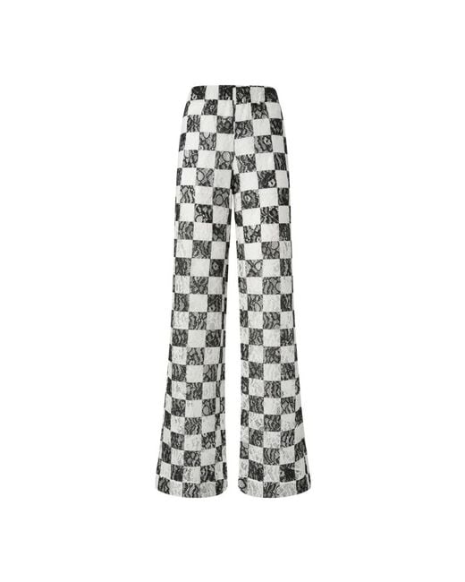 Pinko White Wide Trousers