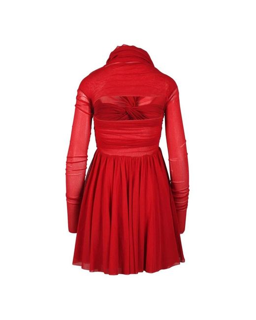 Philosophy Di Lorenzo Serafini Red Elegantes nylonkleid