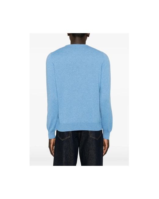 La Fileria Blue Cashmere Knitwear for men
