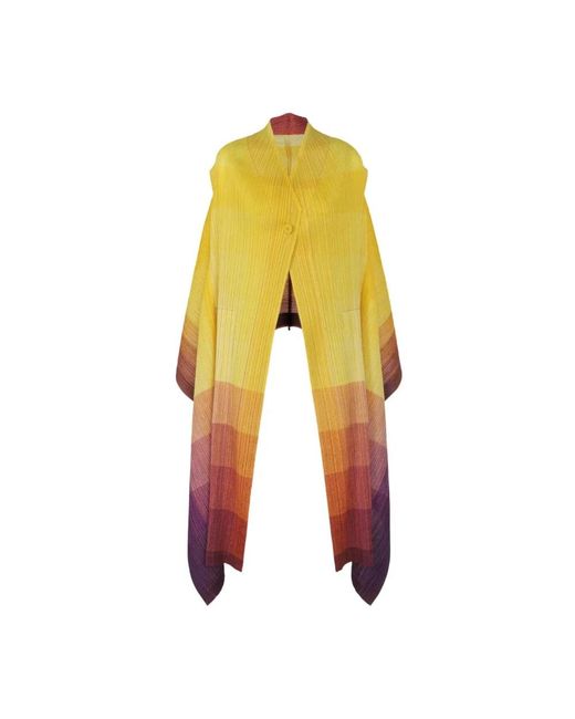 Issey Miyake Jassen ,Geel ,Lichtgewicht Photon Jas Voor Mannen in het Yellow