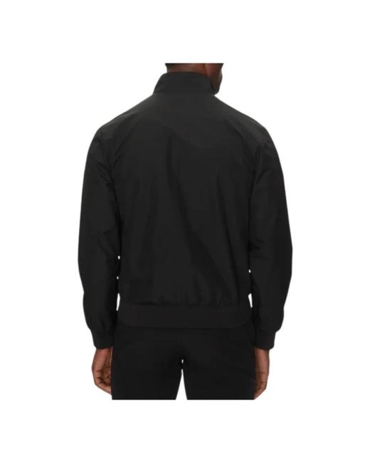 EA7 Black Zip-Throughs for men