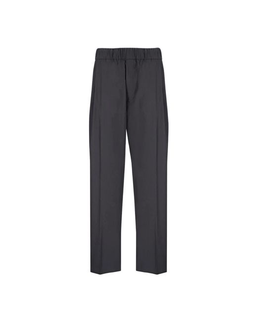 Laneus Gray Straight Trousers for men