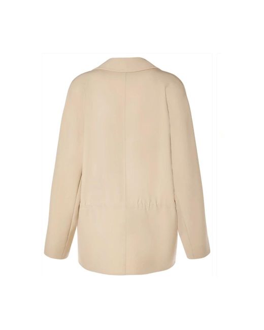 Max Mara Jassen ,Wol Stijlvolle Coulisse Jassen in het Natural
