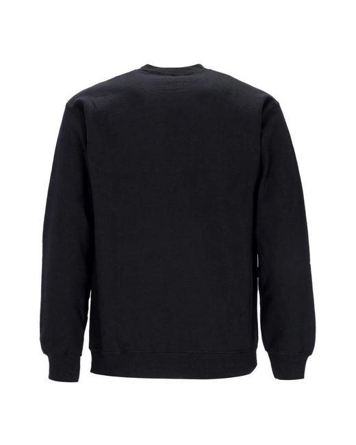 Thrasher Hoodies & Sweatvesten ,Zwart ,Katoen Zwarte Wallride Crewneck Sweatshirt in het Blue voor heren
