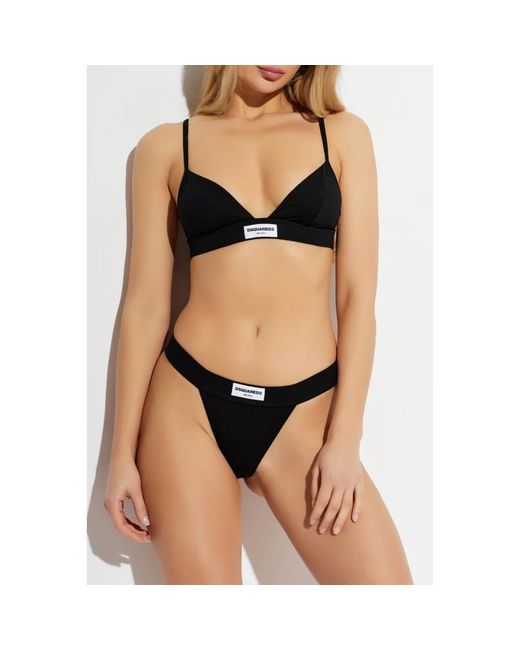 DSquared² Black String Mit Logo-Patch