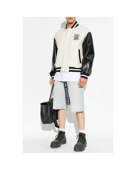 Balenciaga Blue Denim Shorts for men