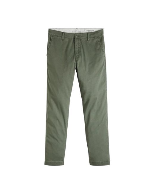 Levi's Green Straight Trousers for men