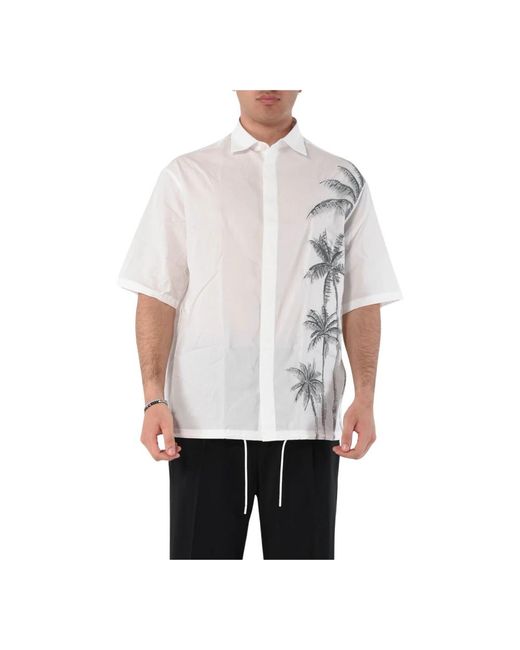 Emporio Armani White Short Sleeve Shirts for men