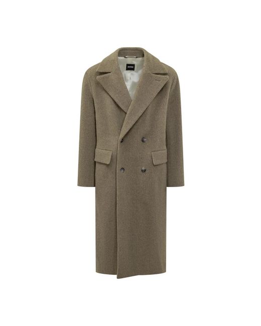 HUGO Natural Double-Breasted Coats for men