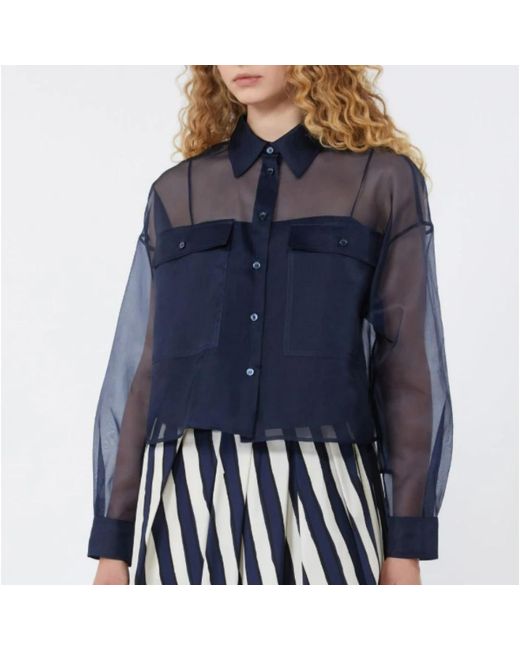 Weekend by Maxmara Blue Shirts
