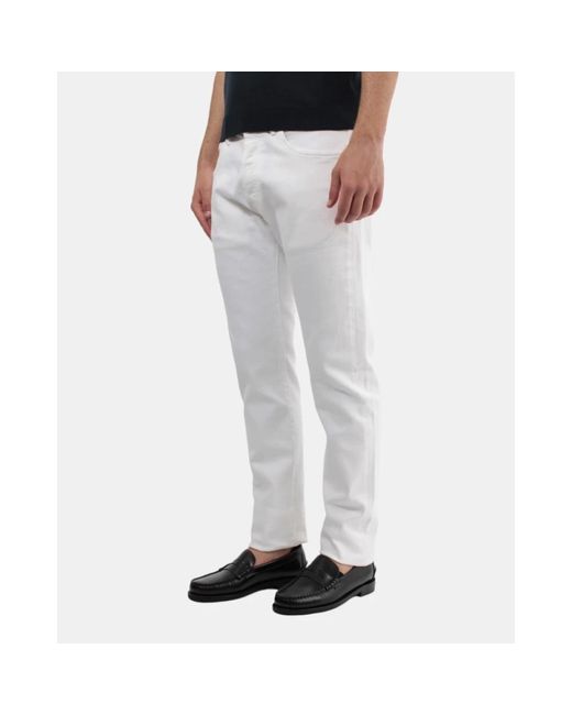 Nine:inthe:morning Weiße slim fit jeans in Gray für Herren