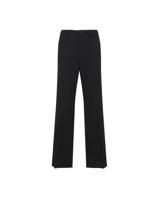 Balenciaga Schwarze Woll-Schneiderei-Hose in Black für Herren