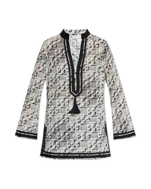 Tunics Tory Burch de color Gray