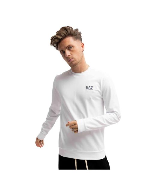 Emporio Armani Core identity sweater weiß in White für Herren