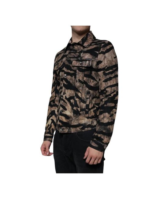 Light Jackets Dolce & Gabbana de hombre de color Black