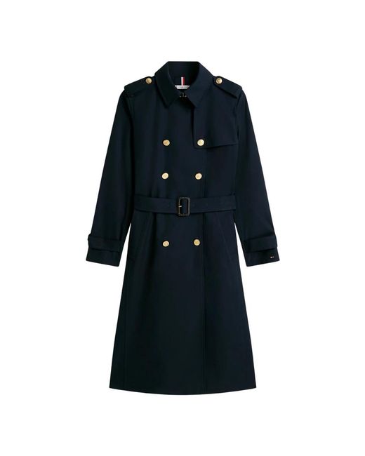 Tommy Hilfiger Black Trench Coats