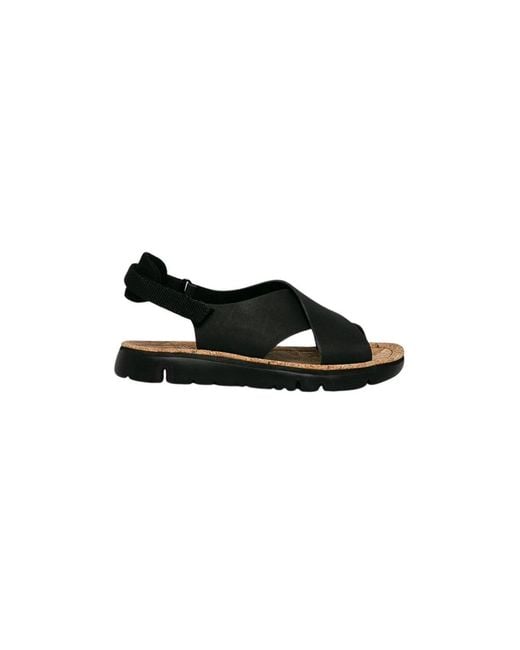 Flat Sandals Camper en coloris Black
