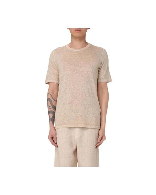 120% Lino Natural T-Shirts for men