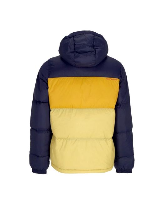 COTOPAXI Jassen ,Veelkleurig ,Nylon Waterafstotende Dons Hoodie in het Blue voor heren