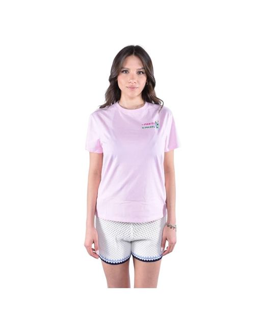 Mc2 Saint Barth Purple T-Shirts