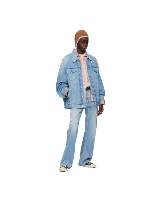 Acne Oversized Denim Jacket in het Blue voor heren