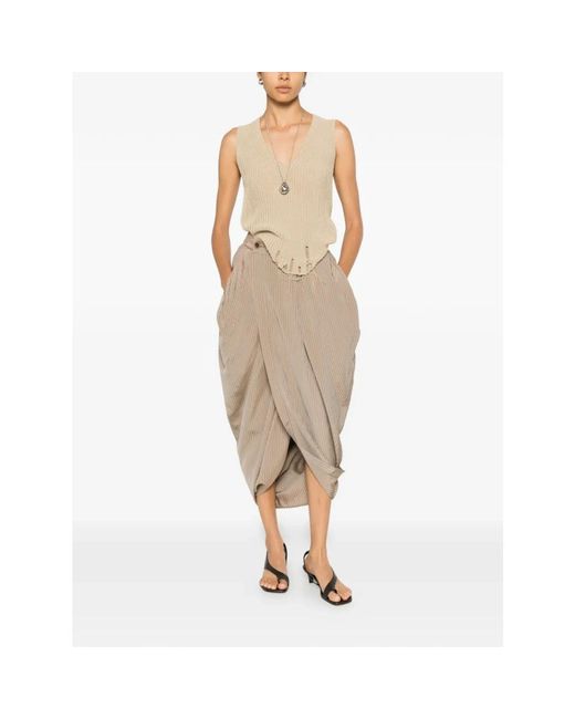 Midi Skirts Uma Wang de color Natural