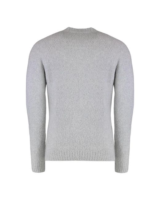 Moorer Gray Round-Neck Knitwear for men