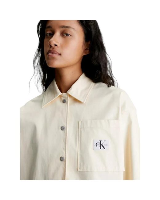 Calvin Klein White Stilvolles hemd