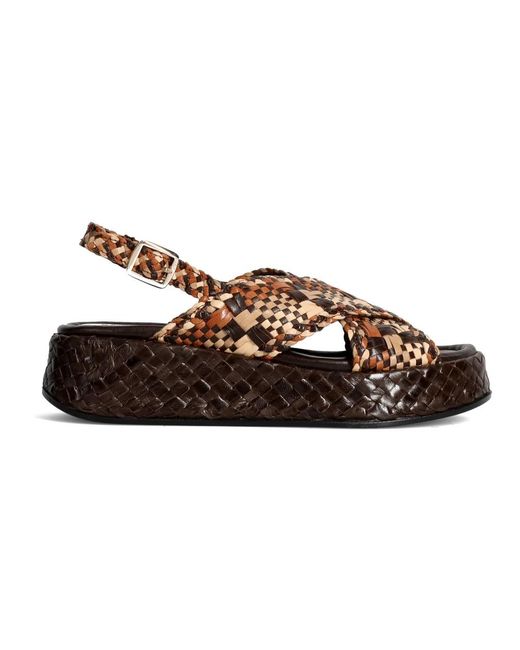 Pons Quintana Brown Flat Sandals