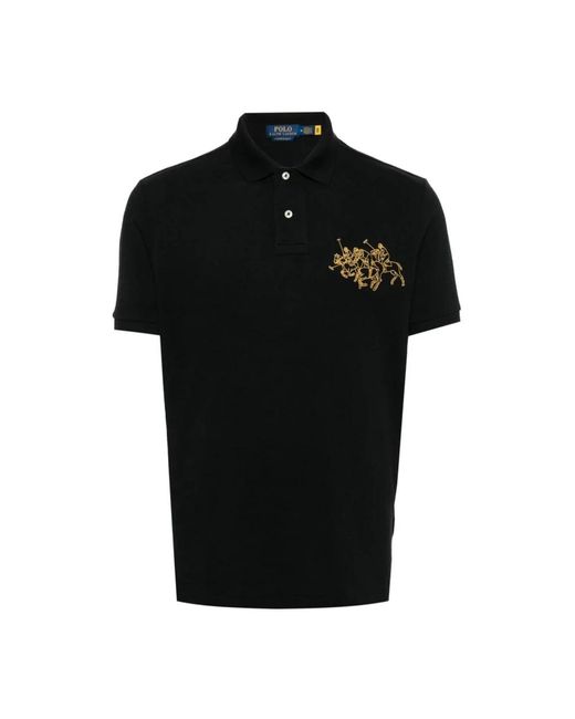 Polo Ralph Lauren Blaues casual t-shirt für männer in Black für Herren