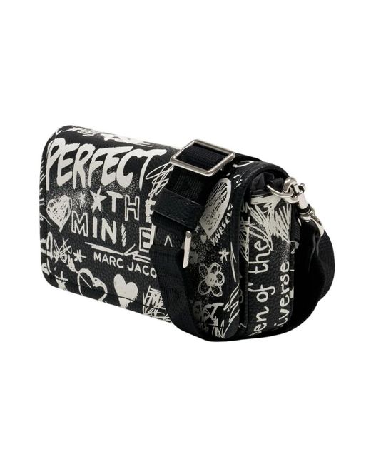Marc Jacobs Black The Mini Punk Scribble Shoulder Bag