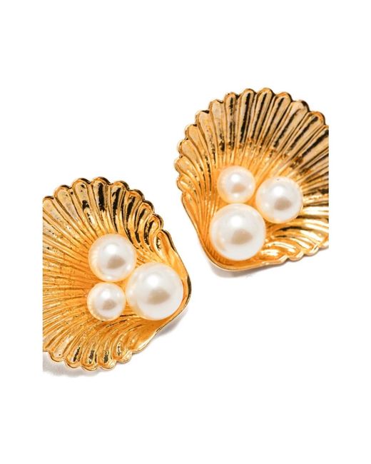 Earrings Jennifer Behr de color Metallic