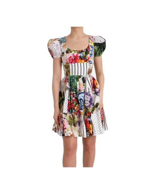 Dolce & Gabbana White Short Dresses