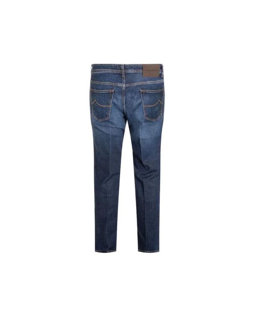 Jacob Cohen Blue Straight Fit Jeans for men