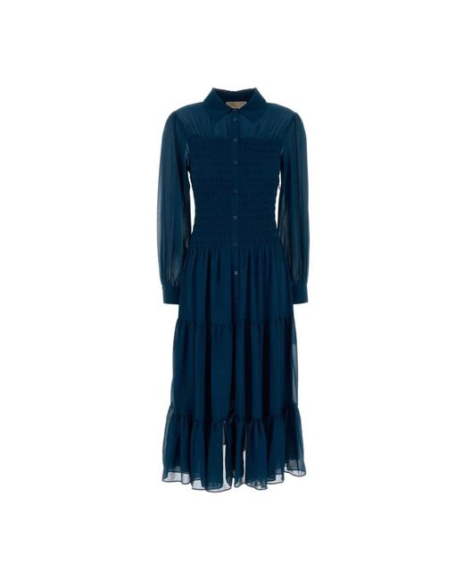 Michael Kors Blue Shirt Dresses