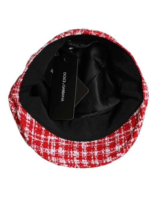 Dolce & Gabbana Red Hats & Caps