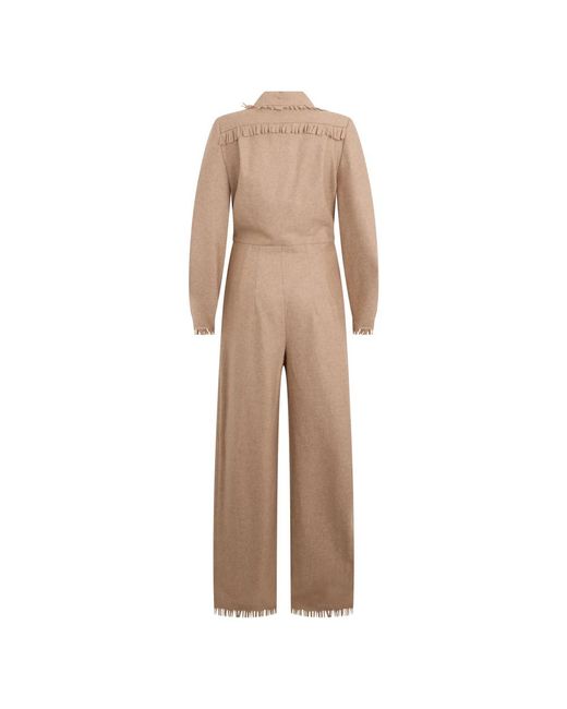 Alberta Ferretti Natural Jumpsuits