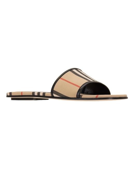 Burberry Natural Sliders