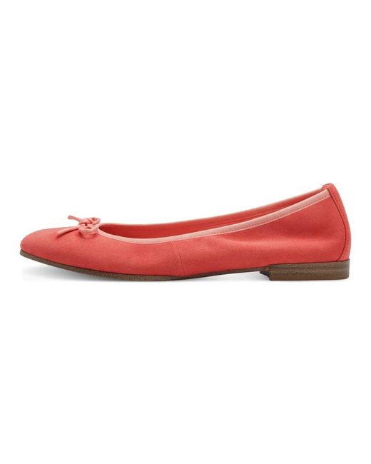 Tamaris Red Ballerina Shoes