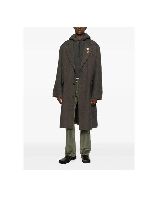 Martine Rose Black Single-Breasted Coats for men