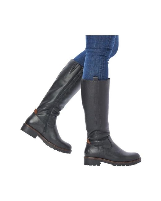 High Boots di Rieker in Black