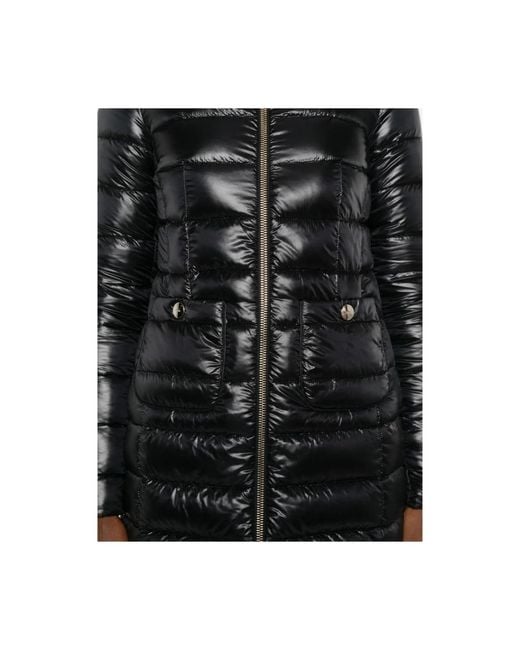 Herno Black High-Necked Quilted Down Jacket
