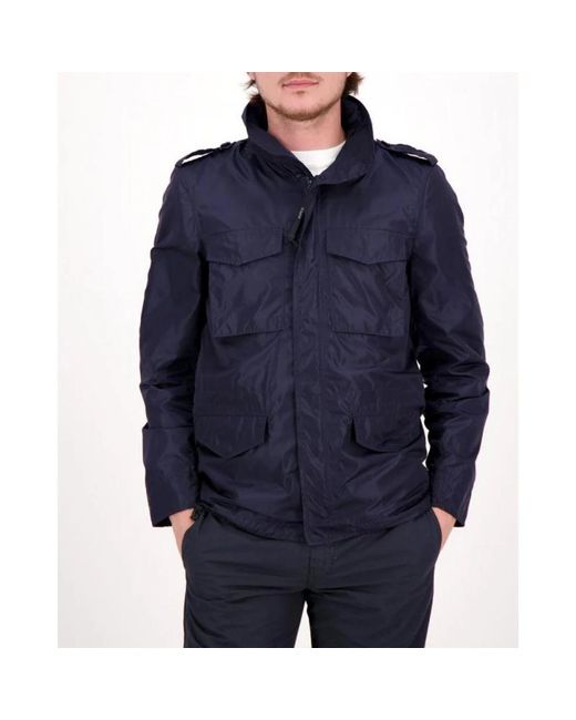 Aspesi Marine Mini Field Jas in het Blue voor heren
