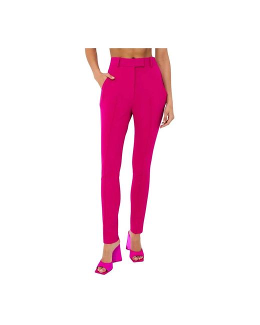 Slim-Fit Trousers di The Attico in Pink