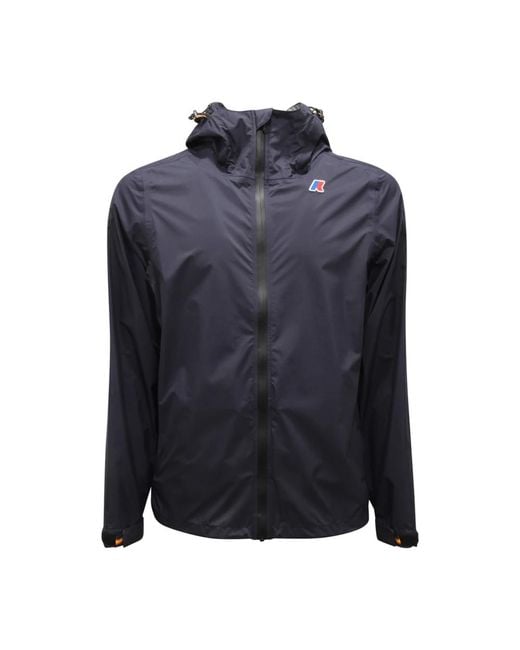 K-Way Blue Rain Jackets for men